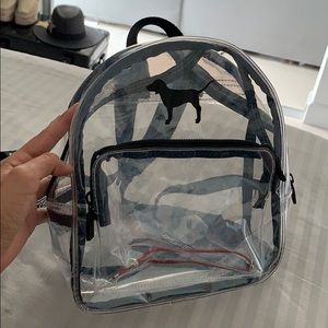 Clear backbag